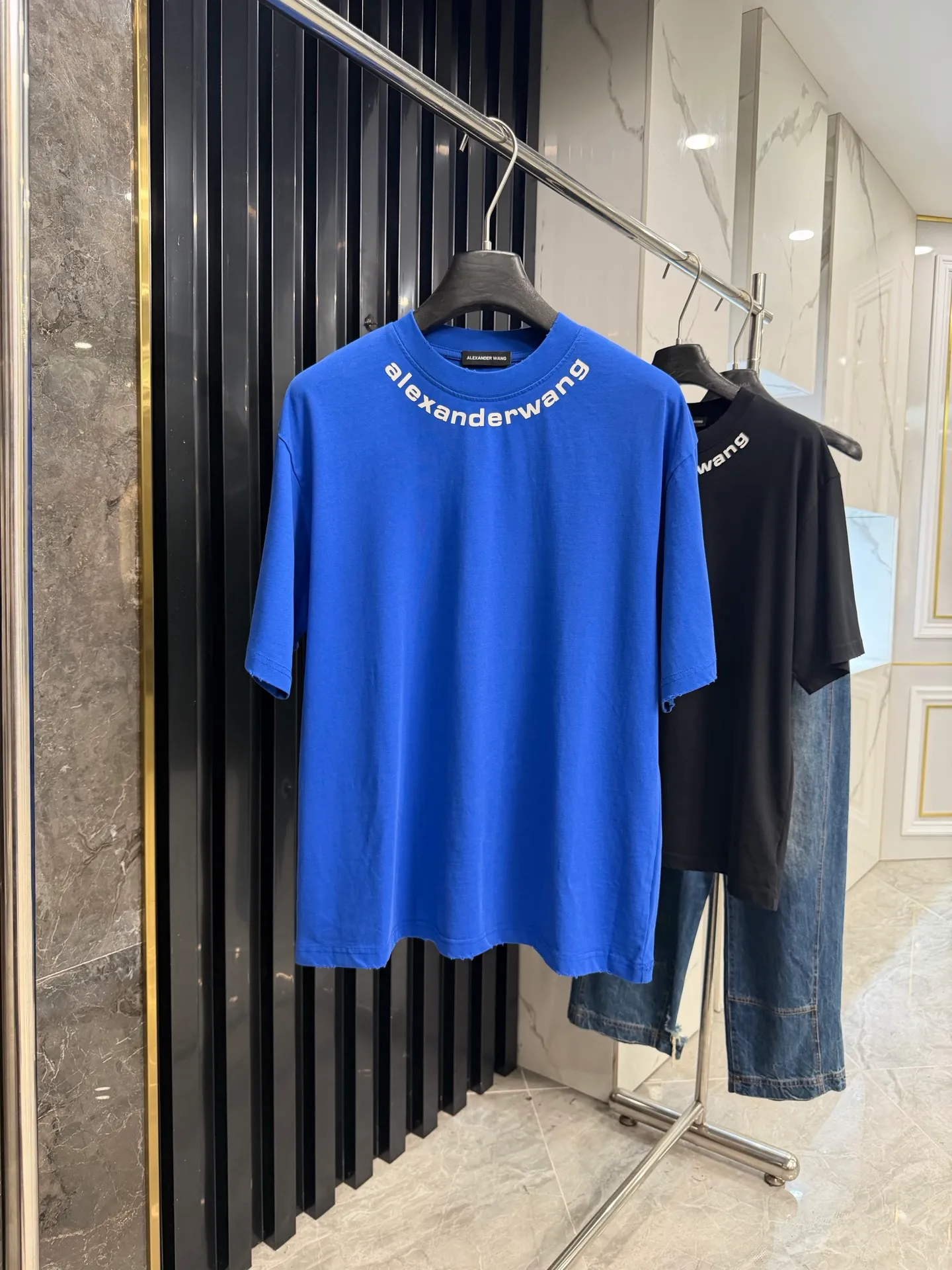Alexnderwang 2026 New Arrival. . g .Oversize . Same Style. Color：Black White Blue SIZE：S M L XL 7150